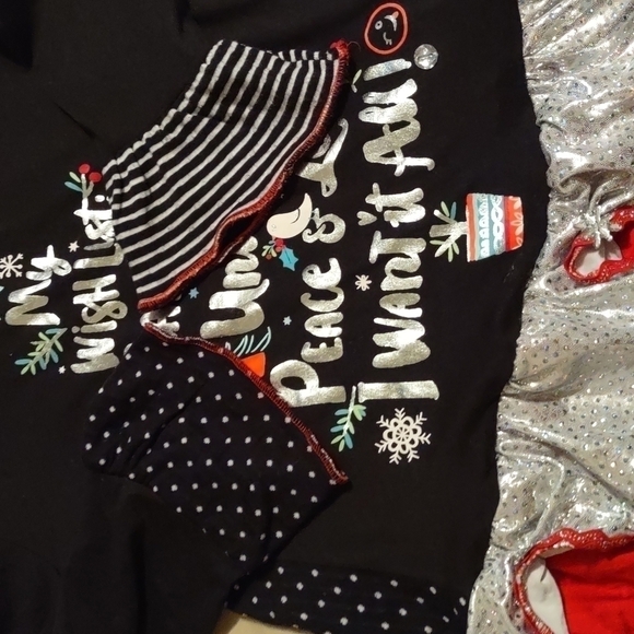 𝅺Unicorn Christmas Dress Girls Size Large - Picture 9 of 9